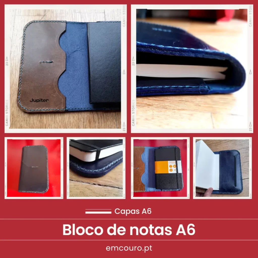 Capa para bloco de notas A6