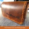 Porta Moedas Em Couro Personalizado