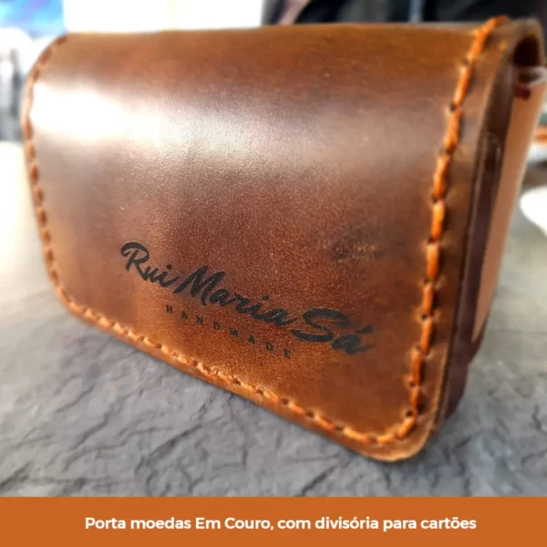 Porta Moedas Em Couro Personalizado