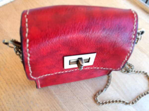 Mini mala - Pochete em couro