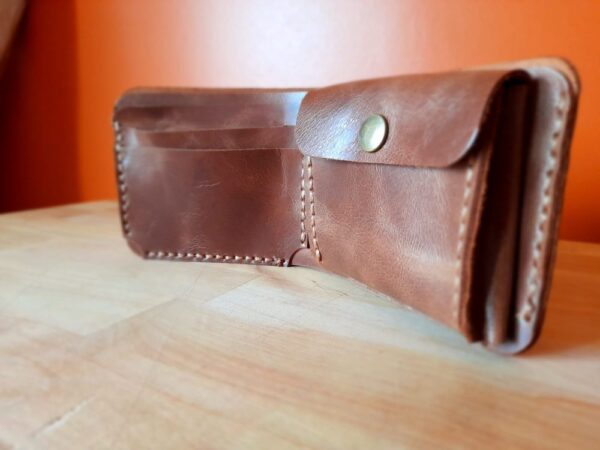 Carteira tradicional em couro – com mensagem gravada